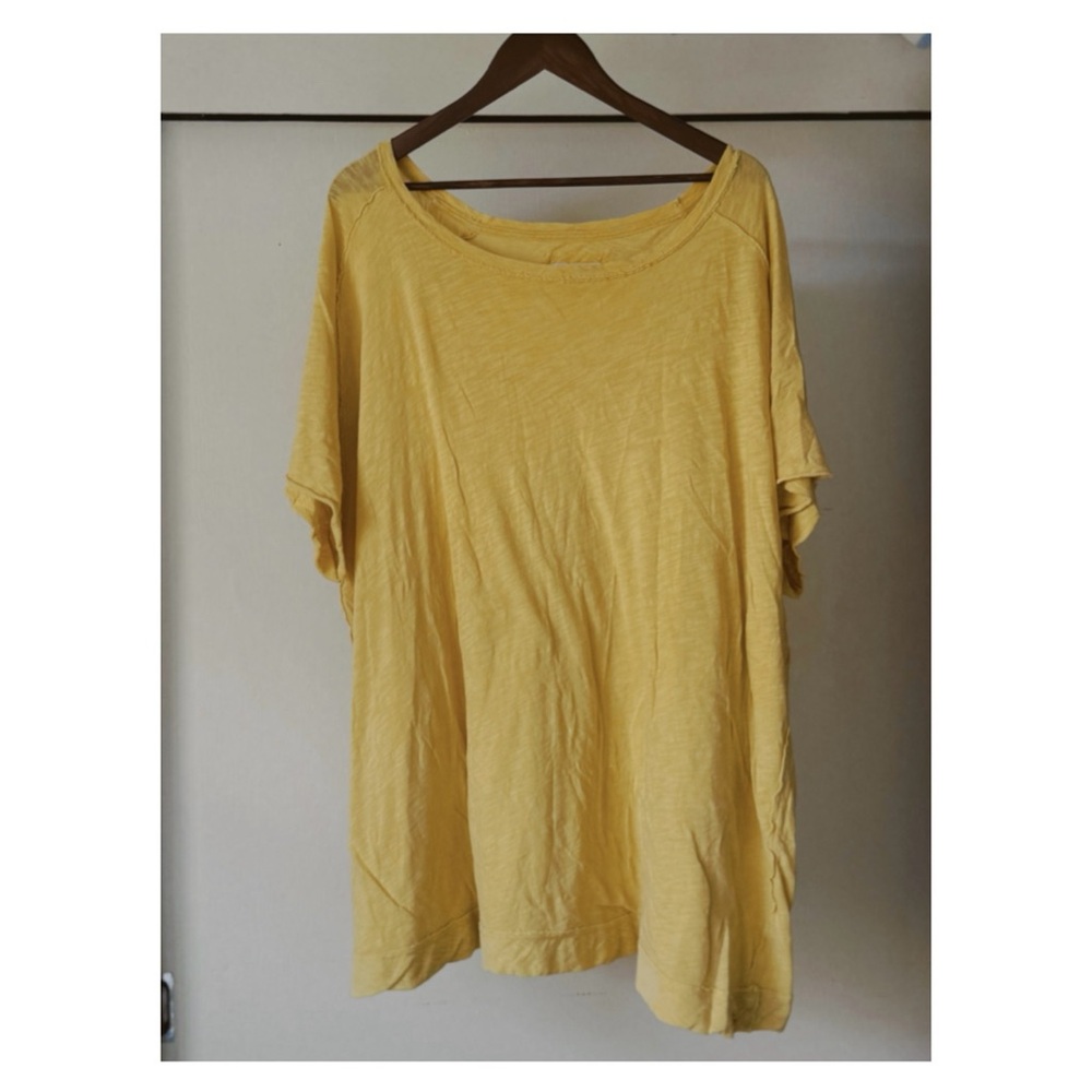We The Free Yellow Oversized T-Shirt